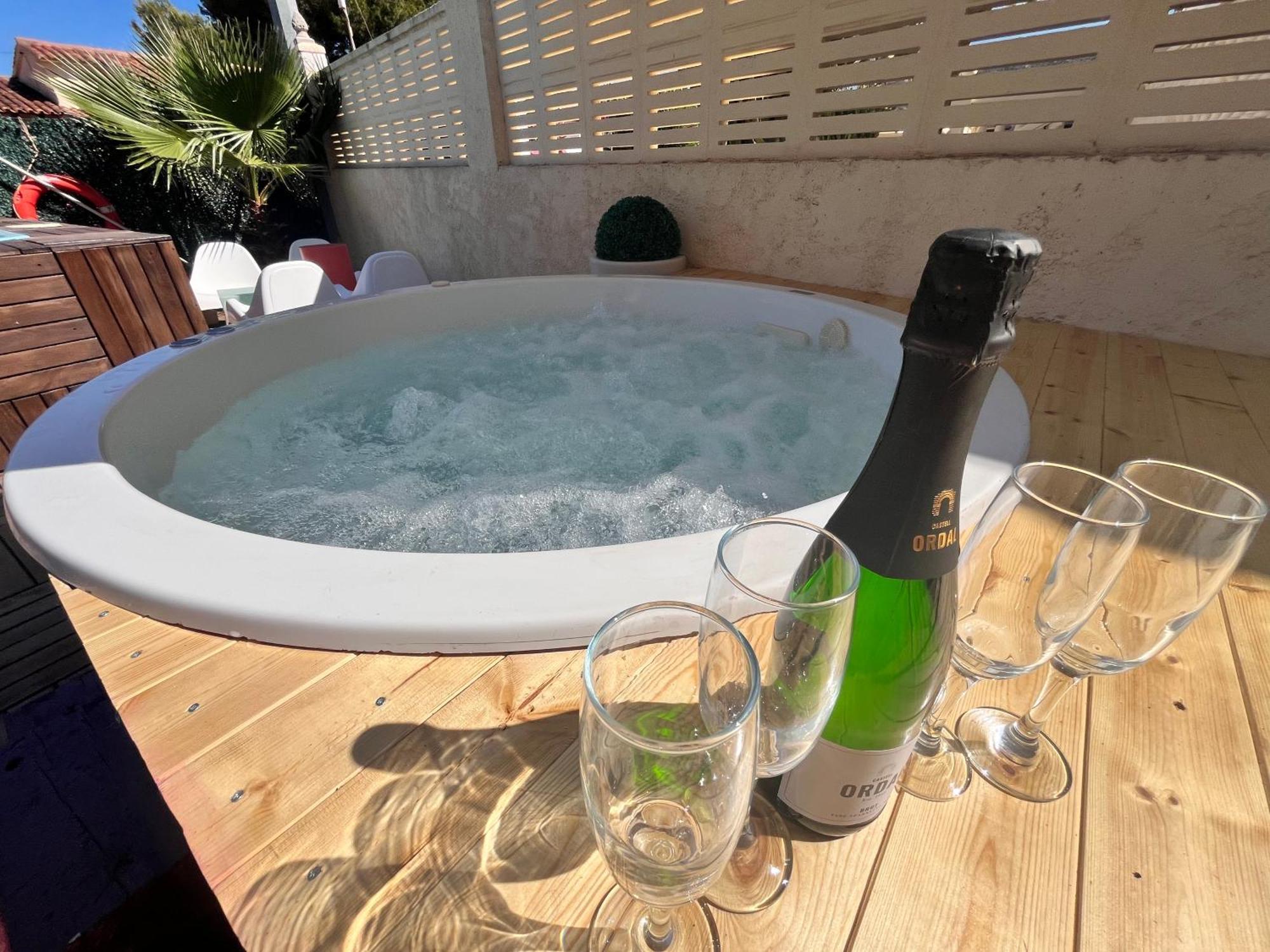 Calpe Chalet Privado Piscina A 5Min De La Playa Y Centro Jacuzzi Barbacoa Wifi Aire Exterior foto
